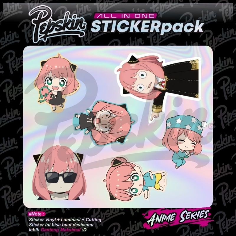 

[COD] Garskin Stiker Pack Hologram Anya 02 Label Custom Presisi Terlaris