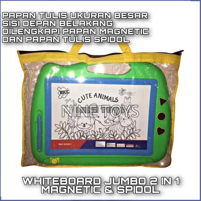 

Promo Papan Tulis Jumbo Magnetic Drawing Board Magnet 2 In 1 COD