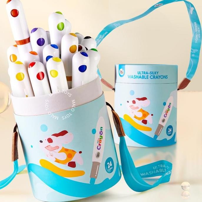 

Promo MALOTOYS - JARMELO SILKY CRAYON Washable ULTRA 6 12 24 Warna JOAN MIRO Babyroo Nontoxic Crayon Color Crayons Krayon Colours Mewarnai Anak Mudah Dicuci Joan Miro Malo Toys COD