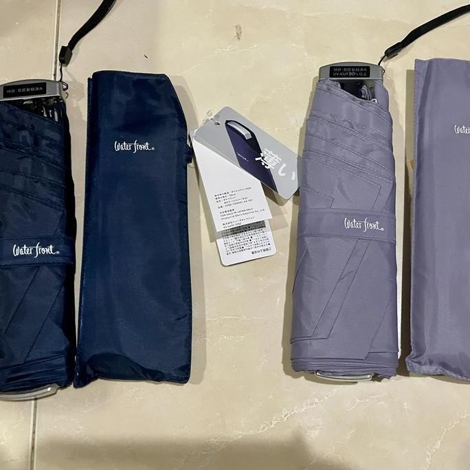 Ori jepang payung lipat pipih uv merk waterfront