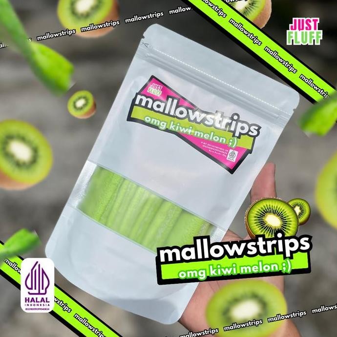 

Mallow Strips OMG Kiwi Melon! JustFluff Marshmallow [HALAL]