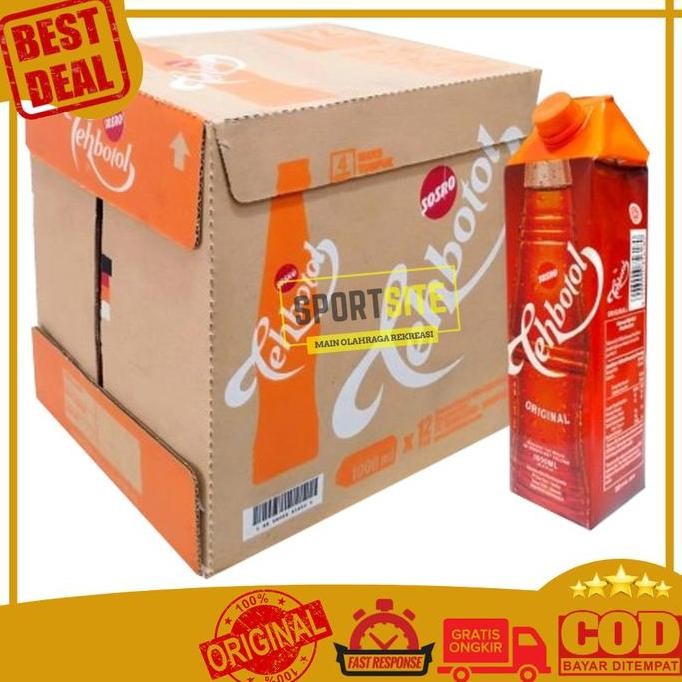 

Teh Botol Sosro Kotak 1000 ml TehBotol 1000ml Dus Box Karton isi 12pcs 1 liter Minuman Original