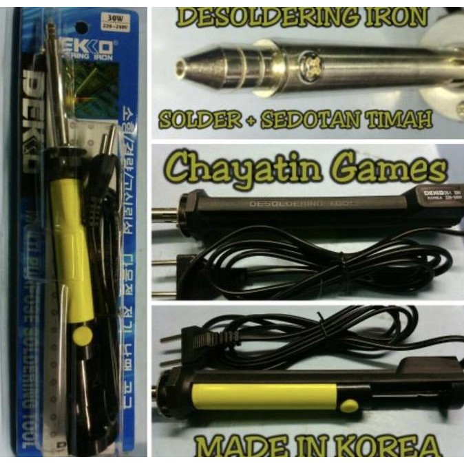 TERBARU Desoldering Dekko / Solder plus Sedotan Timah Dekko