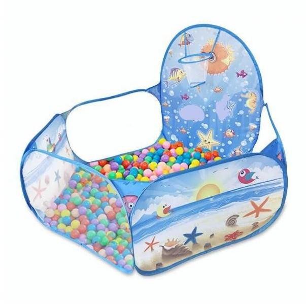 Promo Mainan Kolam Mandi Bola 1.2m Tenda Keranjang Mandi Bola Anak + Ring Basket Hadiah Ulang Tahun 
