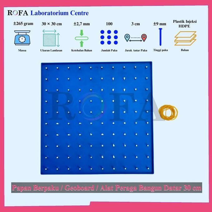 

Promo Papan Berpaku / Geoboard / Alat Peraga Bangun Datar COD