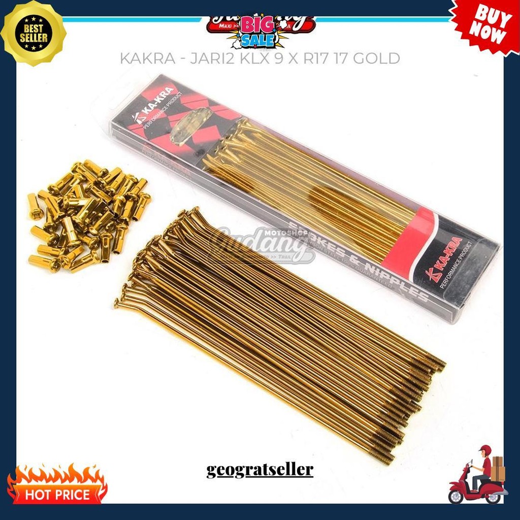 Jari Jari Set Supermoto Ka-Kra Nipple Jari2 Klx 150 Crf 150L Wr 155 Ring 9 X R17 36 Hole Termurah Ba