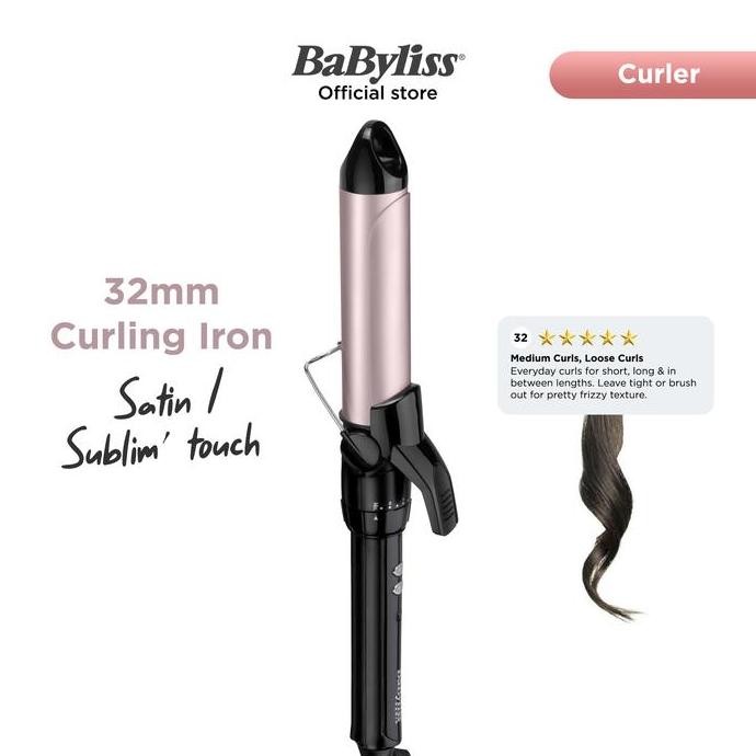 Promo Babyliss Paris Sublim Touch 32mm Curling Iron C332E | Catok Pengeriting Rambut Curly COD