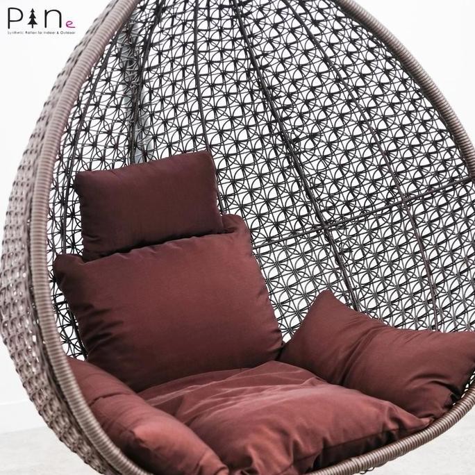 Ayunan Gantung Rotan Sintetis / Kursi Santai - Bandulan Pear Hanging Chair