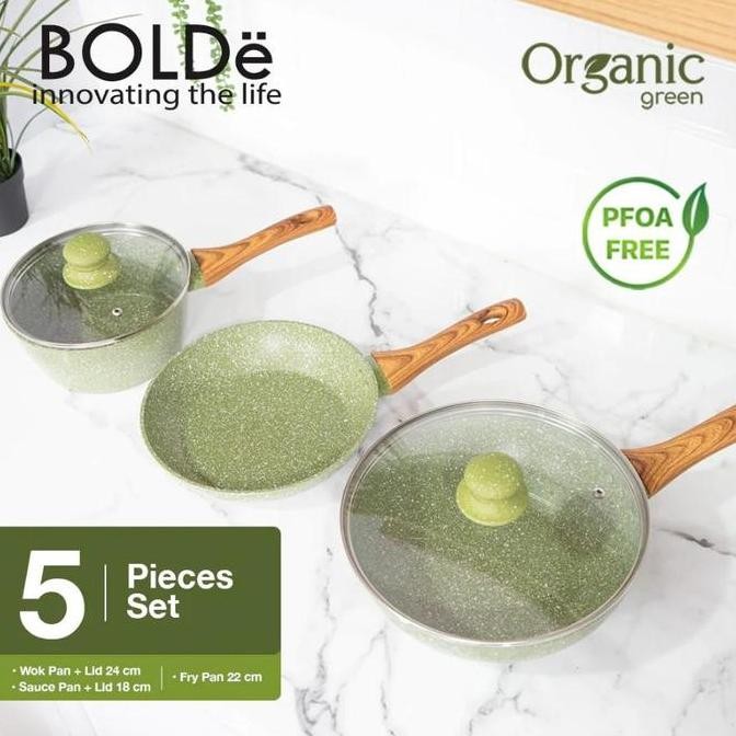 BOLDe Organic Pan Set 5pcs