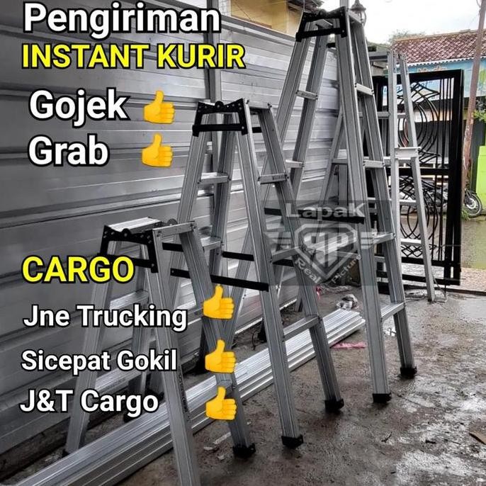 Tangga Lipat 2,5 M / 2 M / 1,75 M / 1,5 M / 1 M Bahan Baja