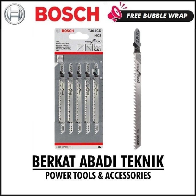 BOSCH T 301 CD Mata Jigsaw Gergaji Clean For Wood Kayu Lunak Panel Jig Saw Blade T301CD T301 aSt