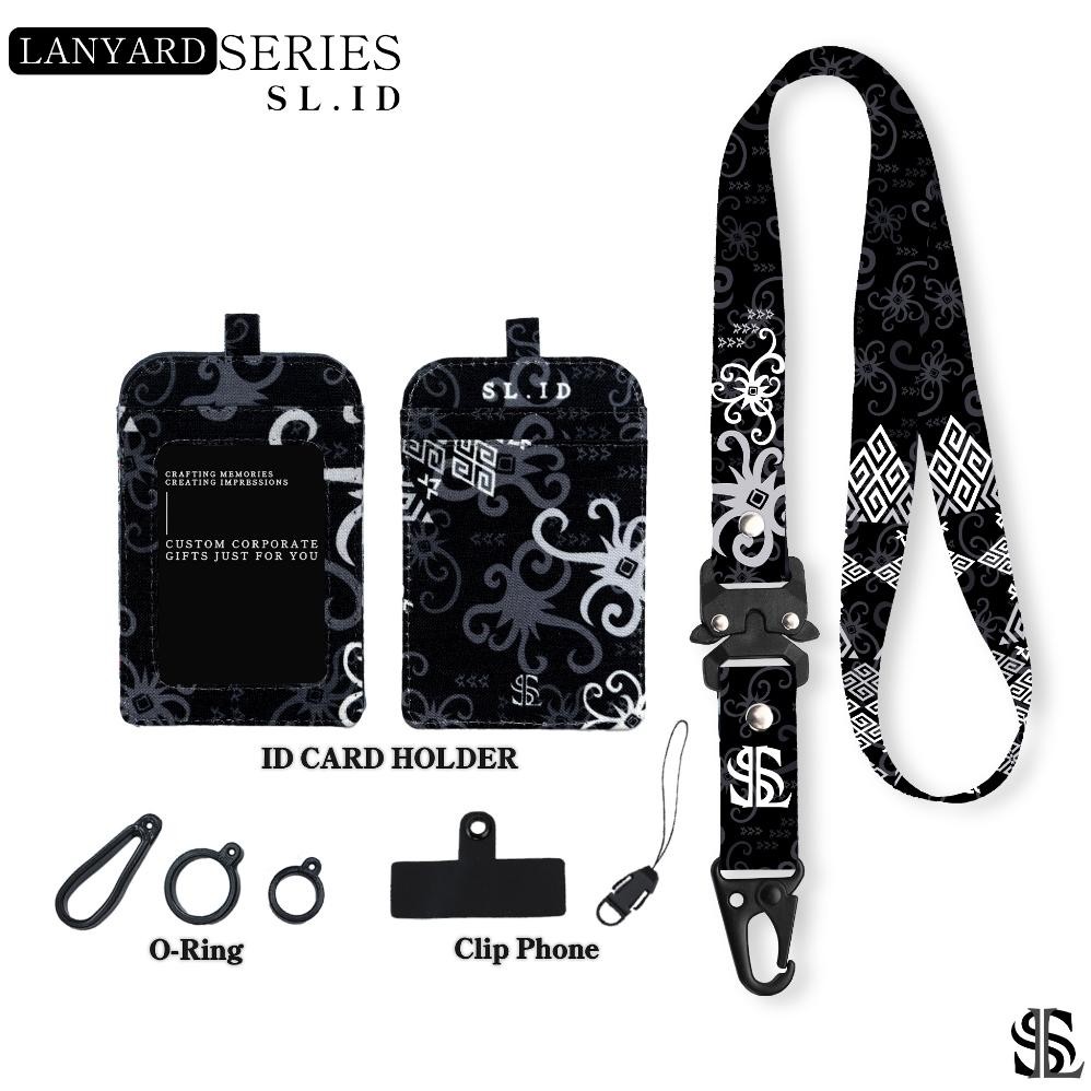 

Promo Sl.Id Lanyard Id Card Holder Printing - Batik V1 2Cm Prermium