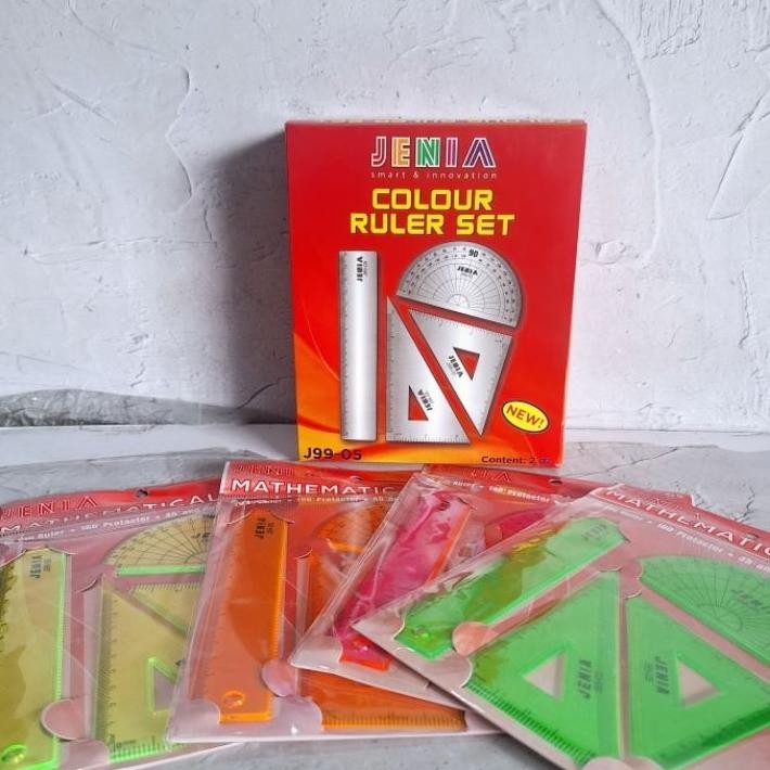 

24 Pcs Penggaris Colour Set Jenia J9905