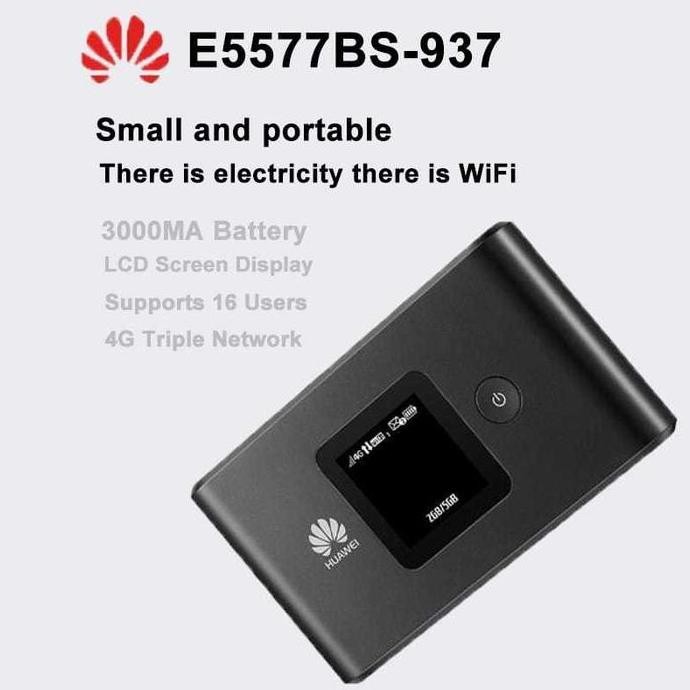 Fulset Modem Mifi Huawei E5577 Max 3000Mah Unlock New Stok