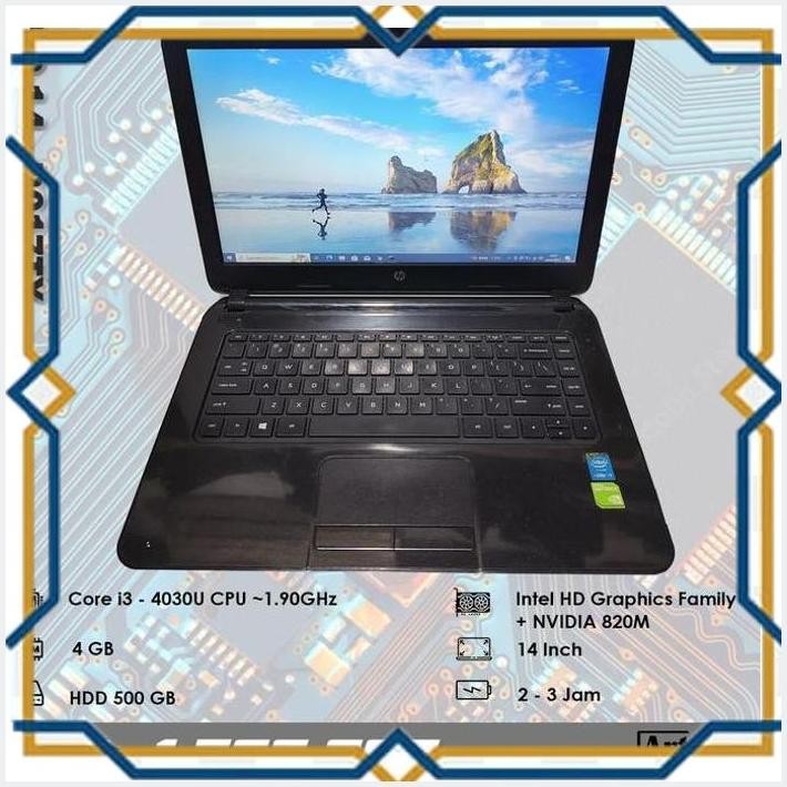 [ART] HP 14 - R017TX - CORE I3 - GEN 4 TH - NORMAL SIAP PAKAI