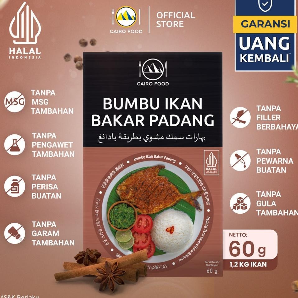 

Bumbu Ikan Bakar Padang Sehat Tanpa Msg Rempah MurniCairoFood