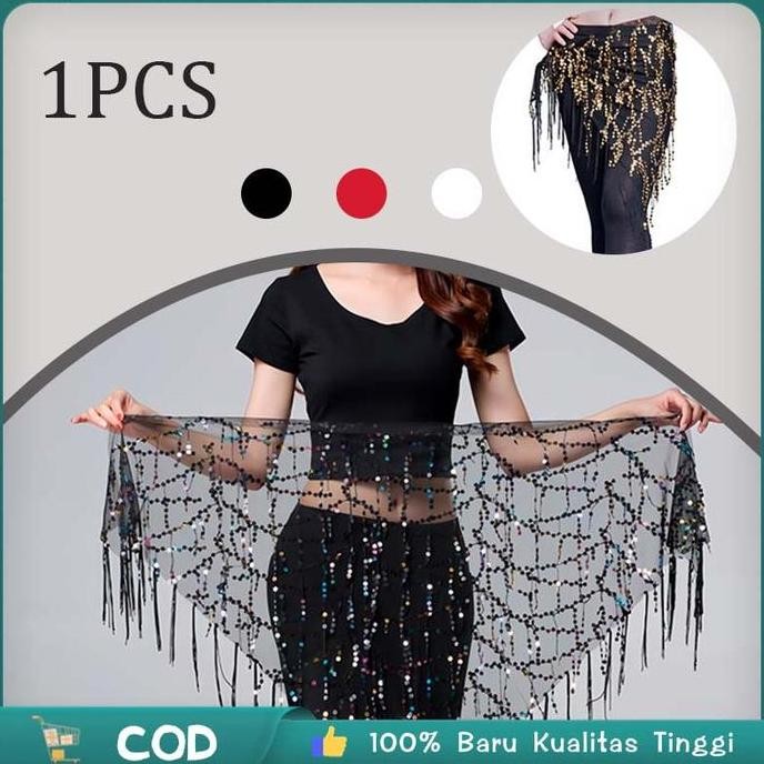 Belly Dance Belt / Selendang Belly Dance / Aksesoris Belly Dance Belt / Belly Dance Hip Scarf / Rumb