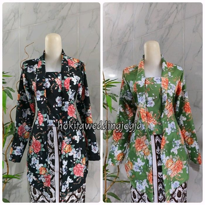 Kebaya Jadul/Kebaya Kutubaru Kembangan Wanita Dewasa/Kebaya Bunga Bunga