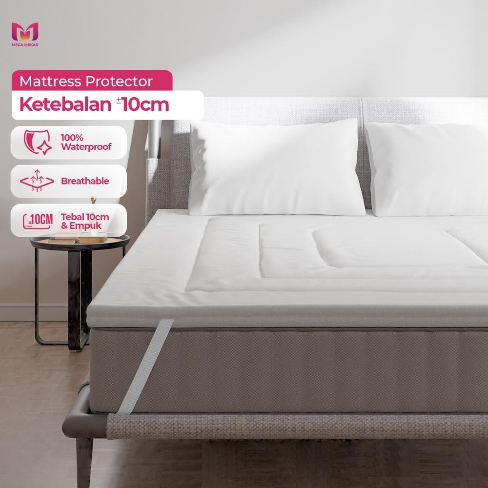 New Topper Kasur Matras Protector Microgel Super Tebal Dan Empuk / Topper Matras / Pelindung Kasur /
