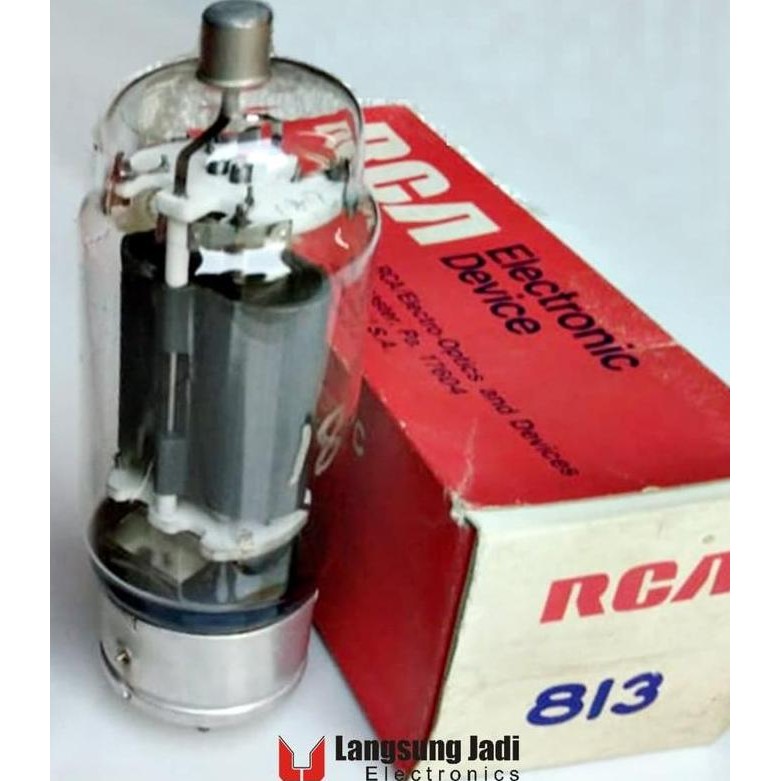 NEW 813 RCA USA BEAM POWER TUBE NOS - TABUNG AUDIO RADIO PEMANCAR ORIGINAL DAN TERPERCAYA