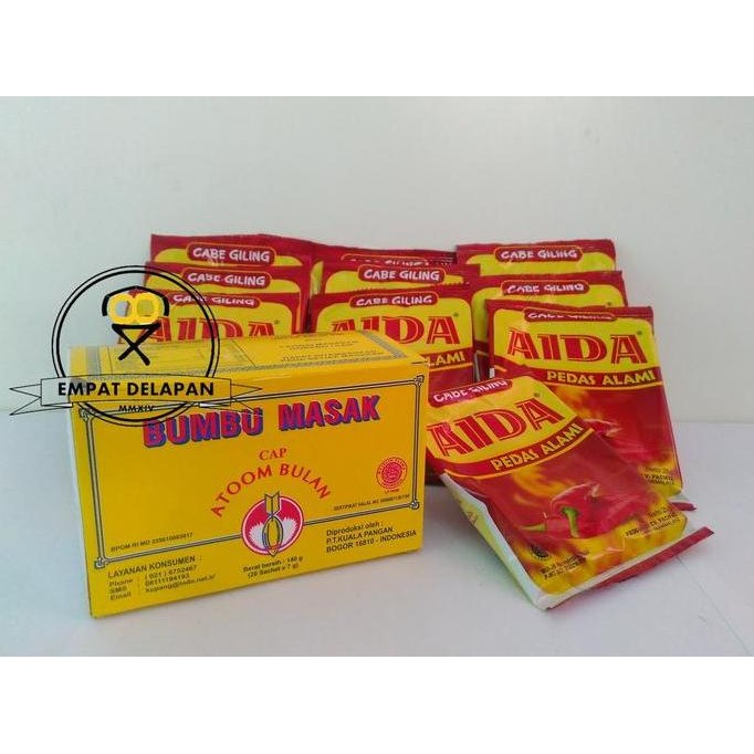 

JH8 PAKET BUBUK CABAI AIDA DAN BUMBU ATOM BULAN