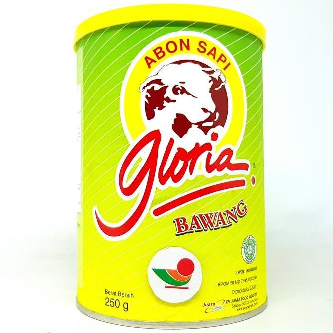 

@=@=@=@=] GLORIA ABON SAPI BAWANG KLG 250gr | KEMASAN KALENG ASLI SALATIGA ORI