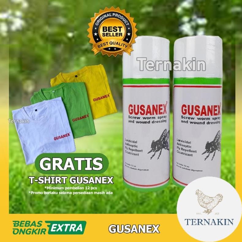 Gusanex Spray Obat Anti Lalat Untuk Luka Hewan 100 Orinal Obat Sapi Kambing Anjing Kucing Dll.