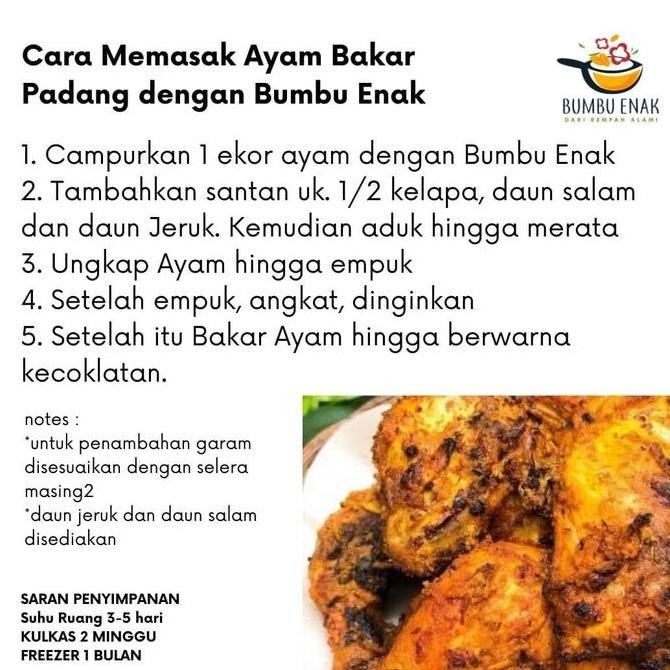 

JH8 Bumbu Halus Ayam/Ikan Bakar Khas Padang Porsi 1 Ekor Ayam / 1 kg Ikan