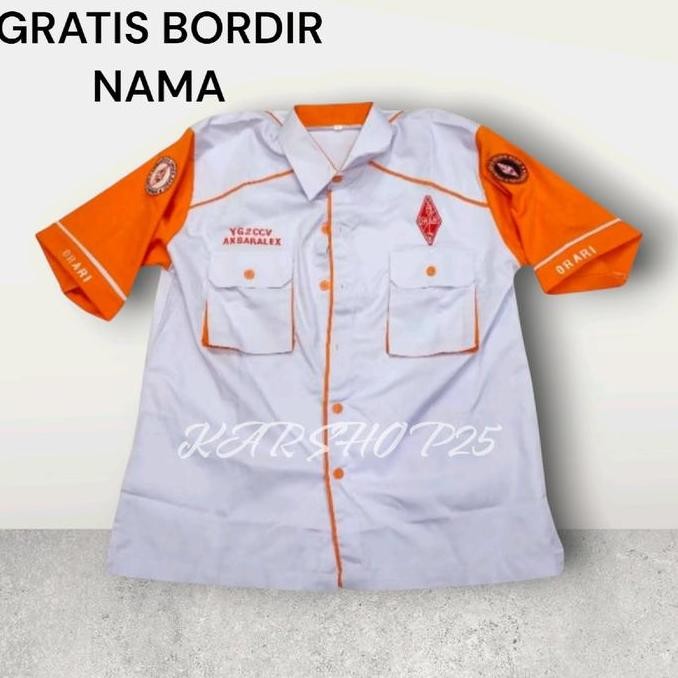 KEMEJA ORARI TERBARU ATASAN BAJU ORARI SERAGAM PDH ORARI
