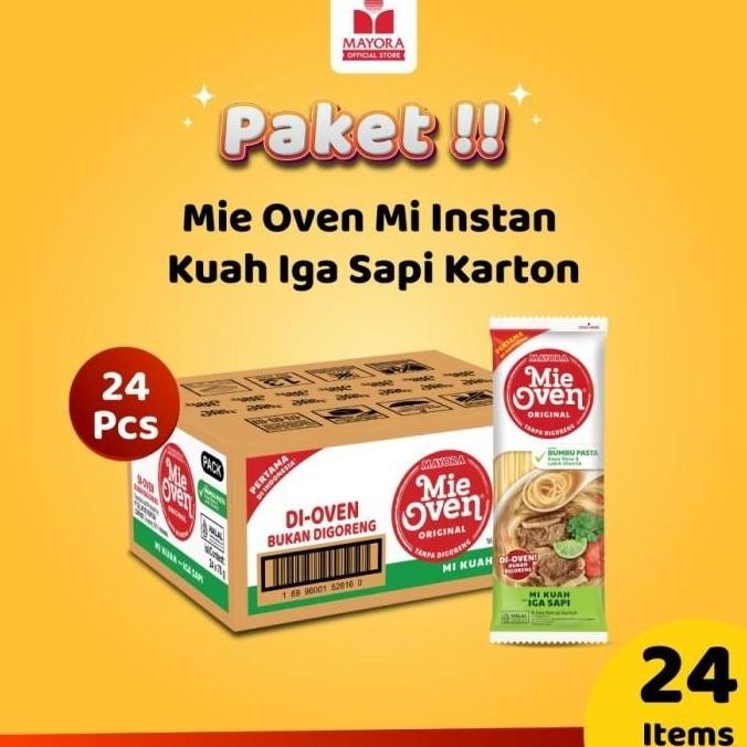 

(Expert) Mie Oven Mi Instan Kuah Iga Sapi / Karton / 24 pcs