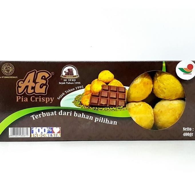 

```````] AE PIA CRISPY COKLAT 400gr | BAKPIA KRISPY HALAL MUI KACANG TANAH OVEN
