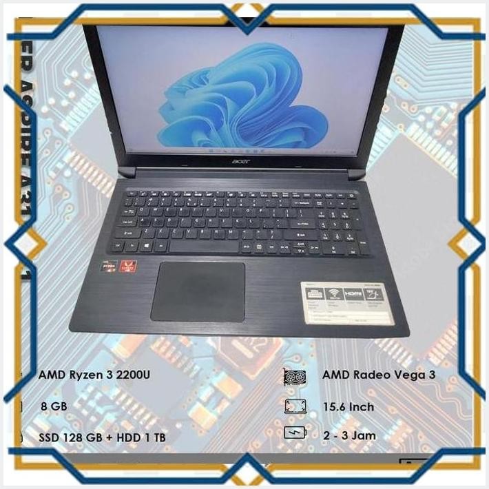 [ART] ACER ASPIRE 3 A315-41 - RYZEN 3 - RAM 8 GB - SSD 128 GB