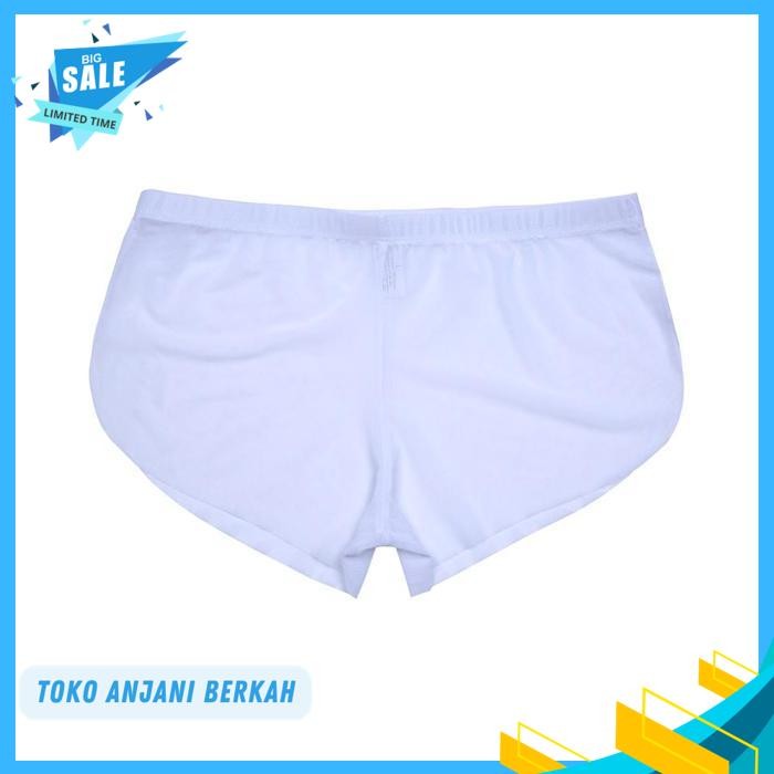 SEMI TRANSPARENT MEN BOXER PRIA CELANA BOXER TRANSPARAN WHITE AW / SEMI TRANSPARENT MEN BOXER PRIA C