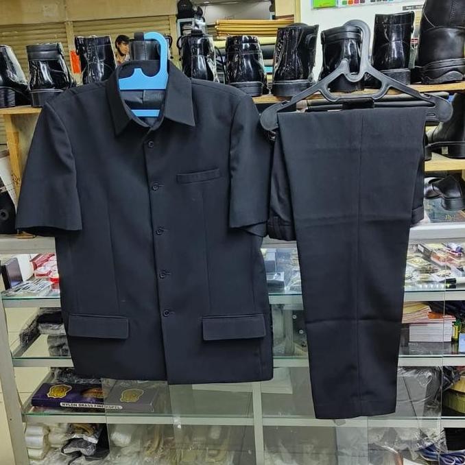 SERAGAM PNS PDH BAJU SAFARI JAS PSH GURU HITAM COKLAT NAVY DONGKE
