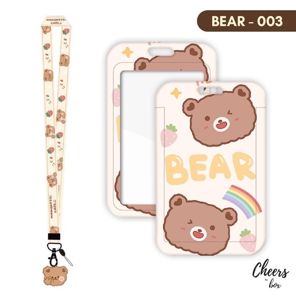 

Viral [N003] Bear Card Holder Tali Lanyard Akrilik / Name Tag Dengan Tali Hp Pendant Akrilik / Tempat Kartu Nama / Id Card /E-Money Dengan Tali Gantung Leher Motif Bear Coklat / Beruang Lucu / Estetik An-114