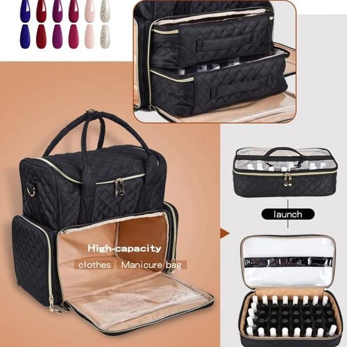 Tas Nail art Home Service nail art bag - Multifungtion backpack ransel with pouch -  - Tas Makeup Tr