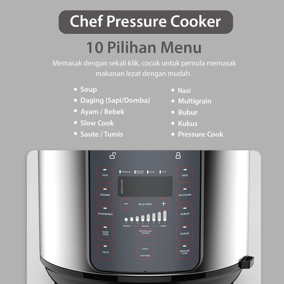 FLIFE Panci Presto Listrik 5 Liter PC05LB