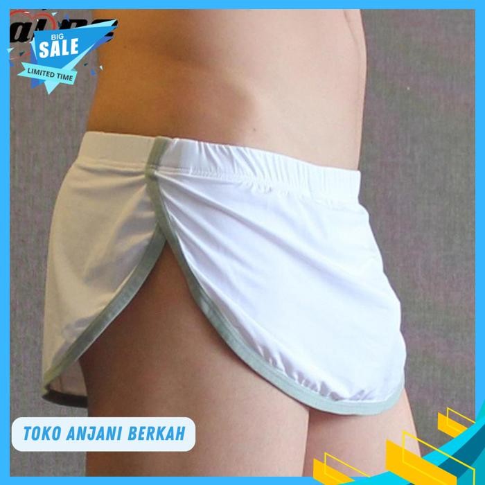 MEN BOXER UNIK BOXER PRIA CELANA DALAM PRIA CELANA TIDUR WHITE AW / MEN BOXER UNIK BOXER PRIA CELANA