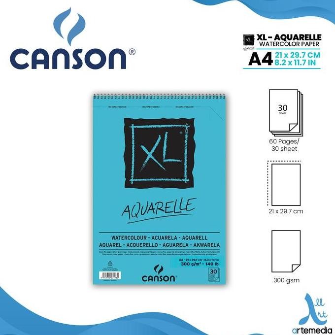 

Sale Canson Xl Aquarelle Watercolor Paper Sketchbook Wirebound