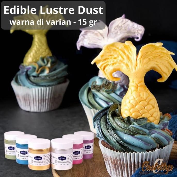 

(Expert) Edible Metallic Lustre Dust Bubuk Emas Metalik Kue Food Grade 15gr