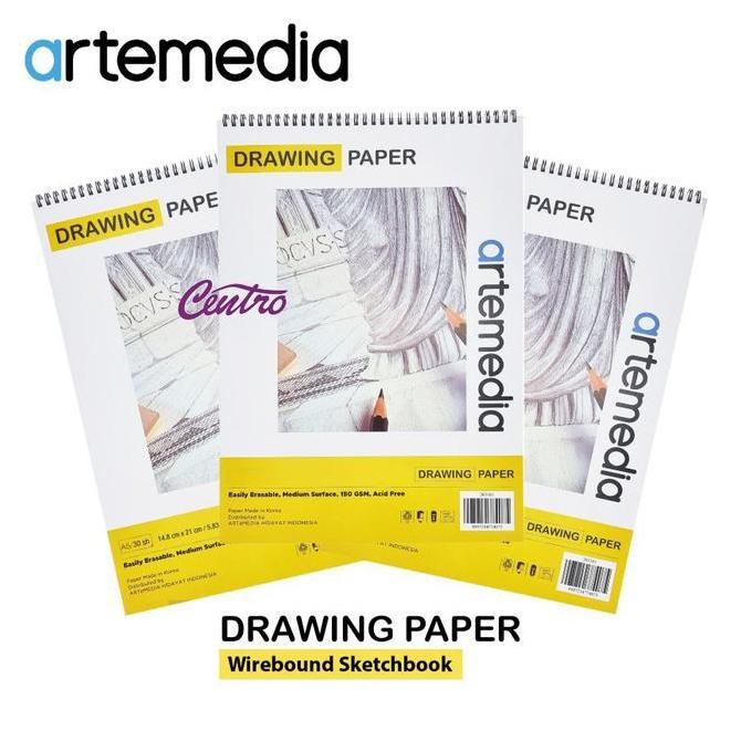 

Sale Artemedia Drawing Paper 30 Sheet A4 Sketchbook Buku Ring Sketsa Gambar