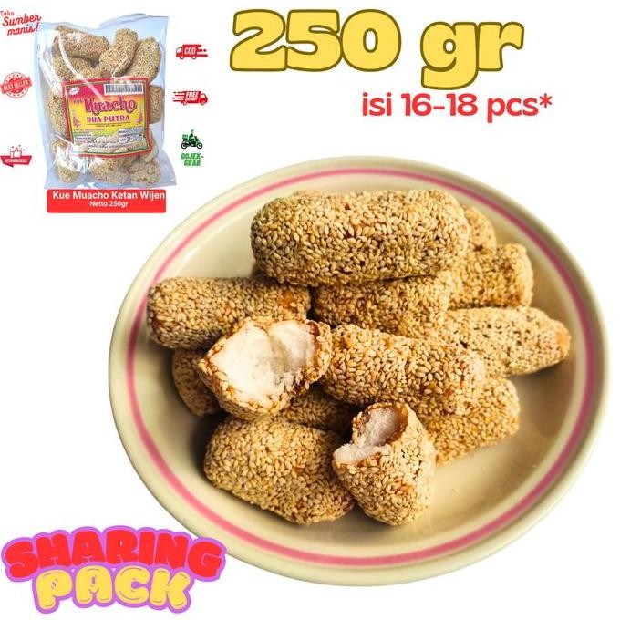

JH8 Kue Manco / Muacho 250gr Bola Wijen Ketan Dua Putra Oleh Oleh Malang