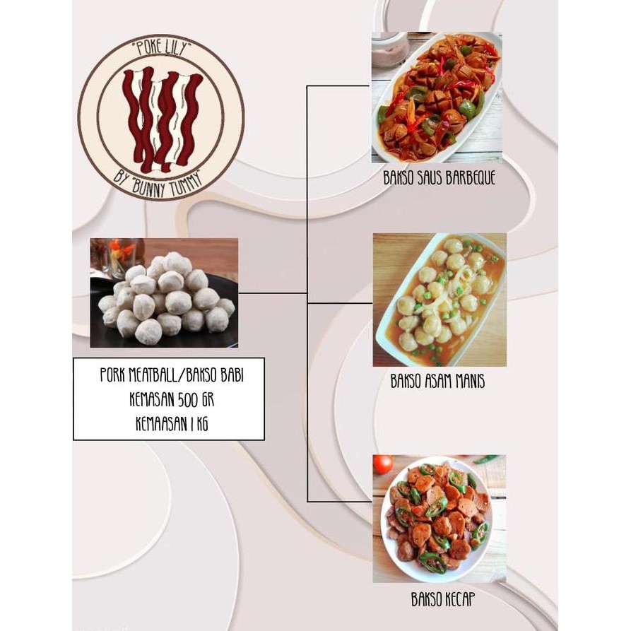 

JH8 BAKSO BABI PORK MEATBALL MEAT BALL TANPA PENGAWET SBY BAKWAN HALUS SBY