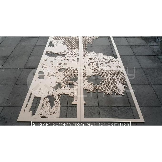 TERBARU - Laser cutting, CNC router motif dan perforasi MDF PVC ACP Surabaya