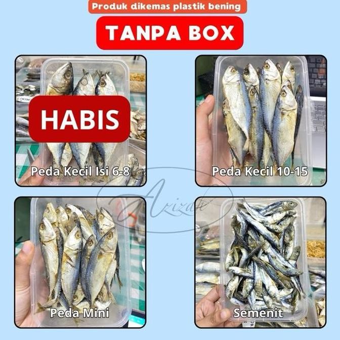 

JH8 [PAKET ISI 3 BUNGKUS] IKAN ASIN IKAN KERING AZIZAH