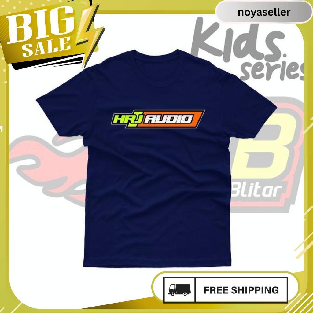 Baju Kaos Anak Hrj Audio Katun Combed Flash Sale