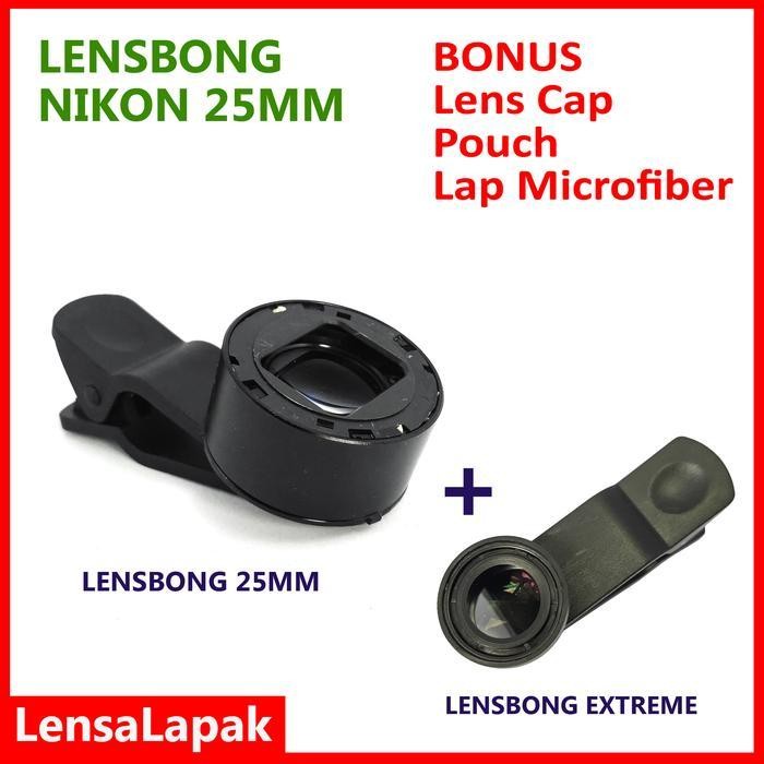 Lensbong Lensa Prosumer Macro Makro 25mm for HP Handphone