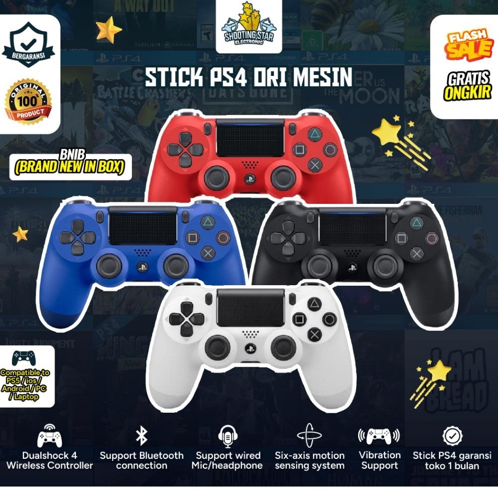 NEW Stik PS4 Dualshock 4 Wireless Controller Original Mesin - Stick Playstation 4 DS4 Garansi 1 Bula