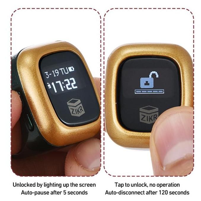 Cincin Tasbih Zikr Ring / Tasbih Ring Digital