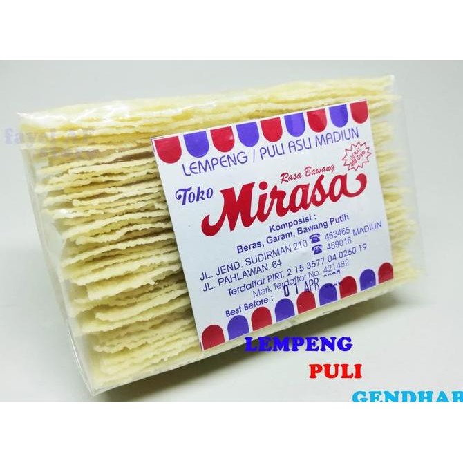 

Kerupuk Puli Madiun Kerupuk Lempeng Mirasa Madiun